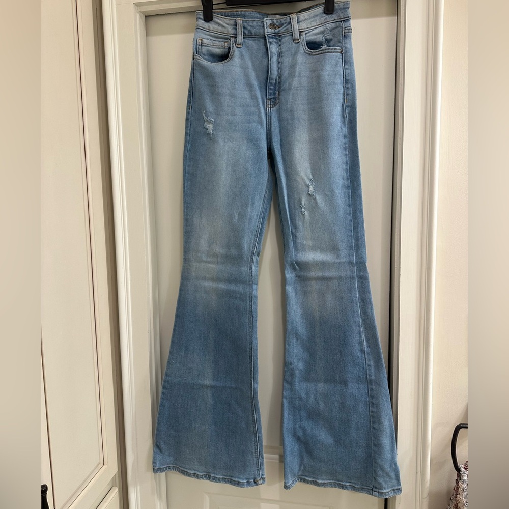 Cello Sky Blue Flare Jeans